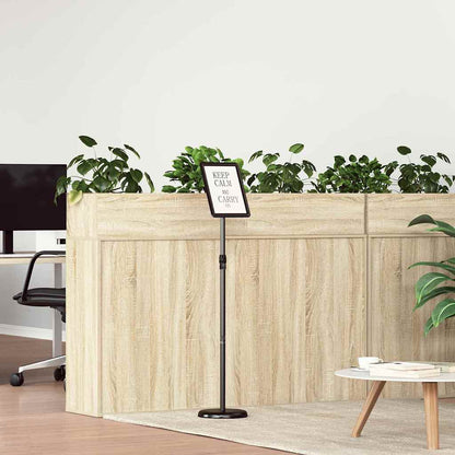 Espositori per Fiere Nero 25 x 25 x 125 cm Alluminio