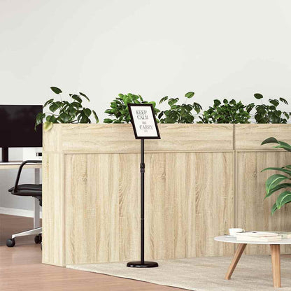 Espositori per Fiere Nero 25 x 25 x 125 cm Alluminio