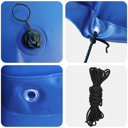 Cuscino invernale per piscina Blu Ø 310 x 180 cm PVC | homemem39