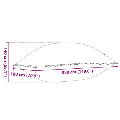 Cuscino invernale per piscina Blu 380 x 180 x 140 cm PVC | homemem39