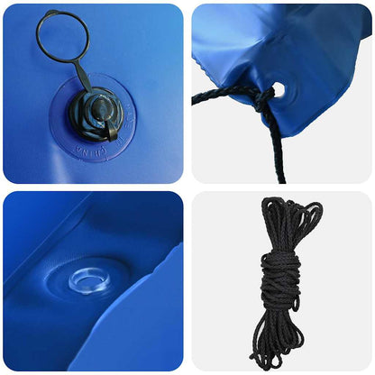 Cuscino invernale per piscina Blu 460 x 230 x 160 cm PVC | homemem39