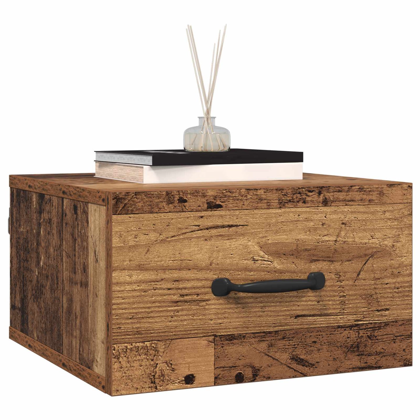 Armadio da Notte con cassetto Legno vecchio 35 x 35 x 20 cm | homemem39