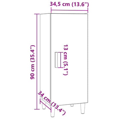 Credenza Legno vecchio 34,5 x 34 x 90 cm Legno multistrato | homemem39