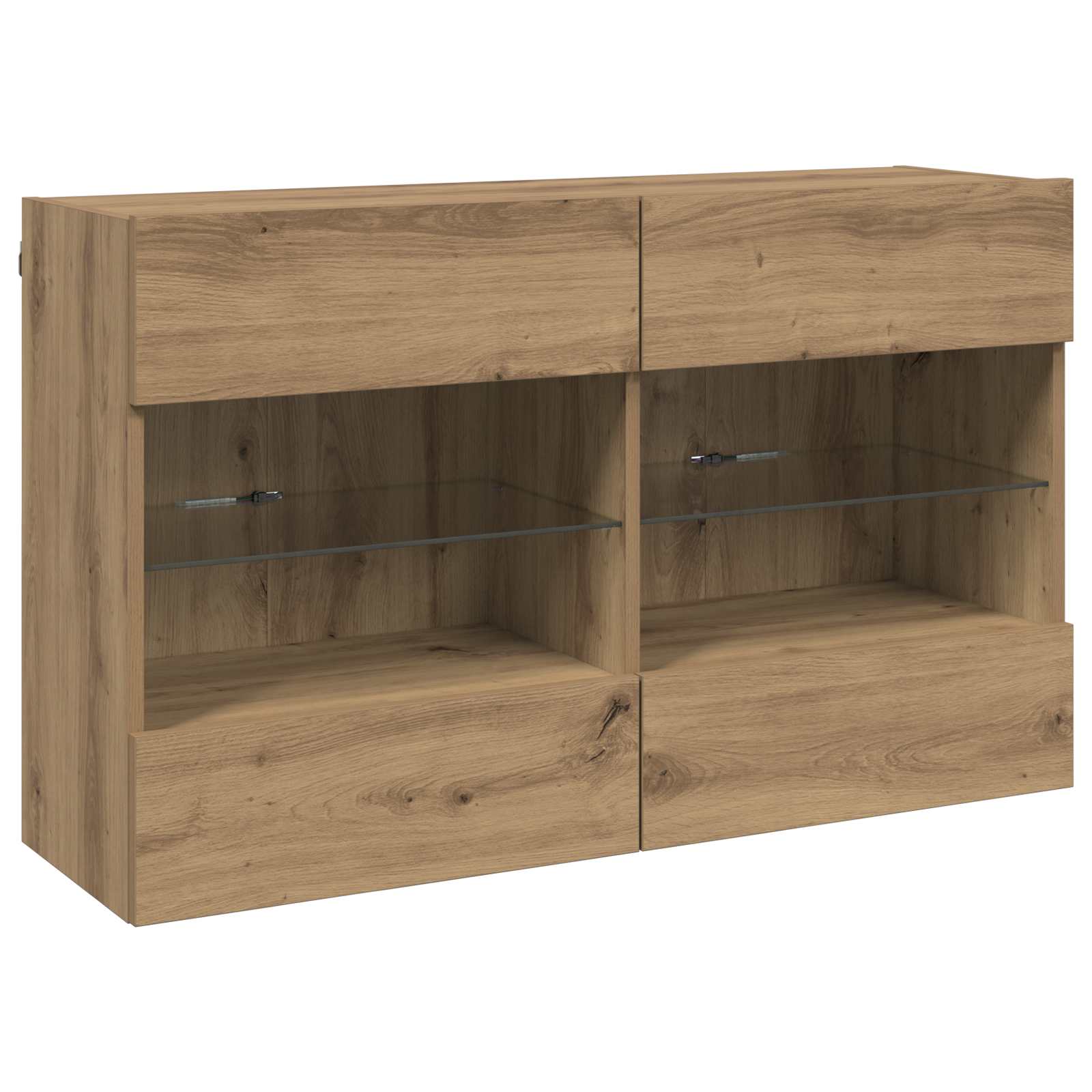 Mobile TV da parete Rovere artigianale 98,5 x 30 x 60,5 cm | homemem39