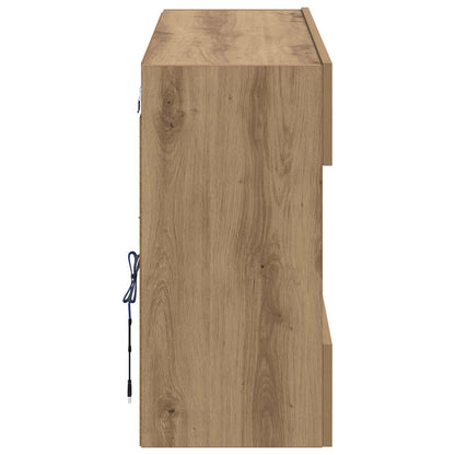 Mobile TV da parete Rovere artigianale 98,5 x 30 x 60,5 cm | homemem39