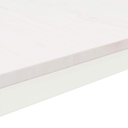 Tavolino da salotto Bianco 40 x 40 x 36 cm Pino massello