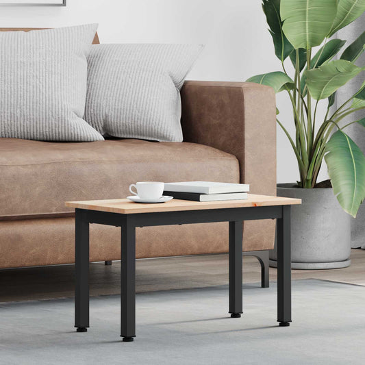 Tavolino da salotto Naturale 60 x 30 x 36 cm Pino massello