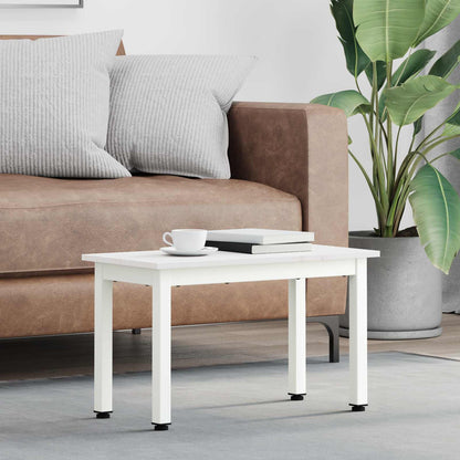 Tavolino da salotto Bianco 60 x 30 x 36 cm Pino massello