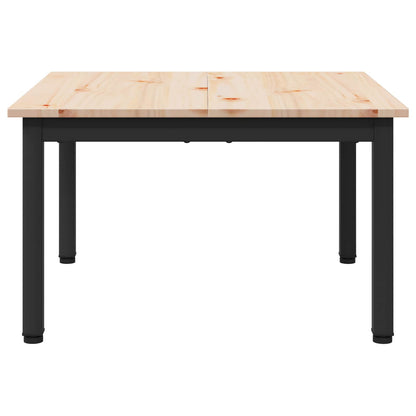 Tavolino da salotto Naturale 60 x 60 x 36 cm Pino massello