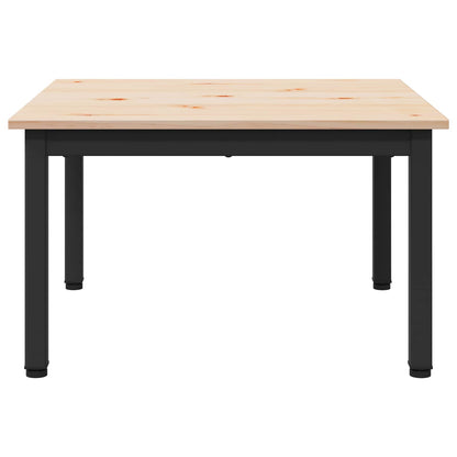 Tavolino da salotto Naturale 60 x 60 x 36 cm Pino massello