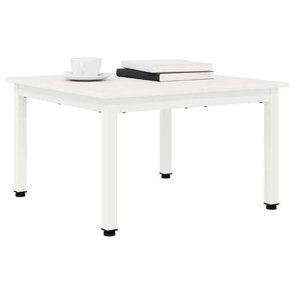 Tavolino da salotto Bianco 60 x 60 x 36 cm Pino massello