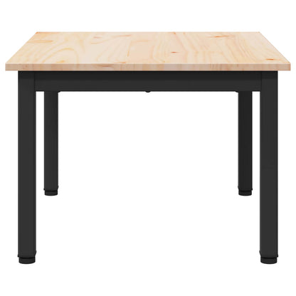 Tavolino da salotto Naturale 60 x 50 x 36 cm Pino massello