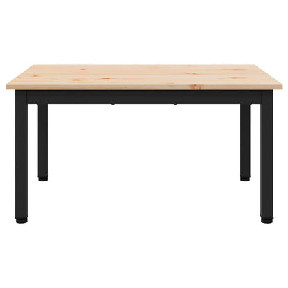 Tavolino da salotto Naturale 60 x 50 x 36 cm Pino massello