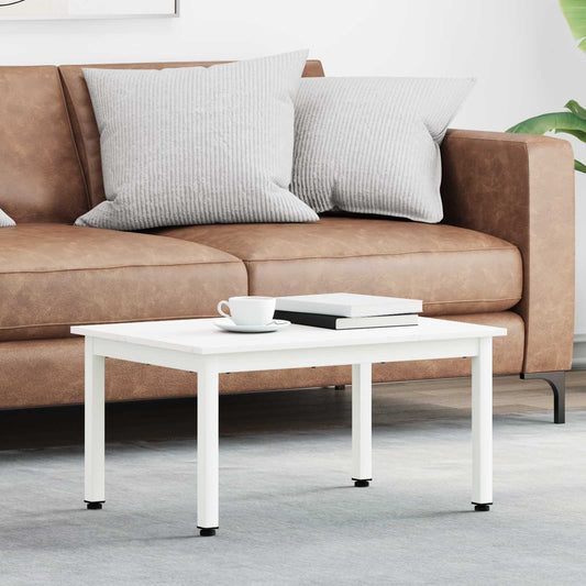 Tavolino da salotto Bianco 60 x 50 x 36 cm Pino massello