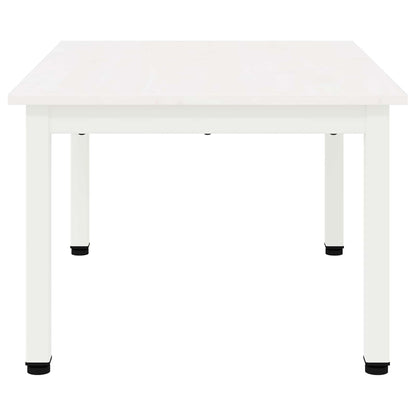 Tavolino da salotto Bianco 60 x 50 x 36 cm Pino massello