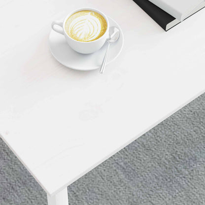 Tavolino da salotto Bianco 100 x 50 x 45 cm Pino massello