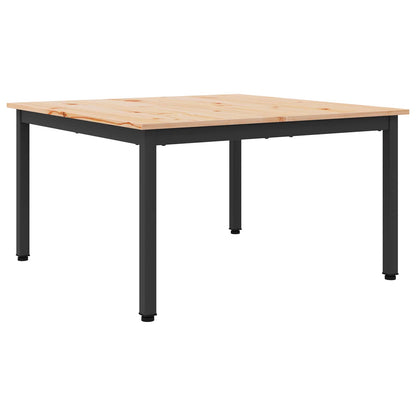 Tavolino da salotto Naturale 80 x 80 x 45 cm Pino massello