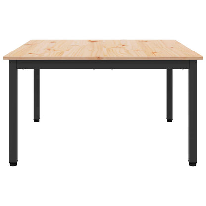 Tavolino da salotto Naturale 80 x 80 x 45 cm Pino massello