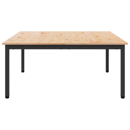 Tavolino da salotto Naturale 100 x 100 x 45 cm Pino massello | homemem39