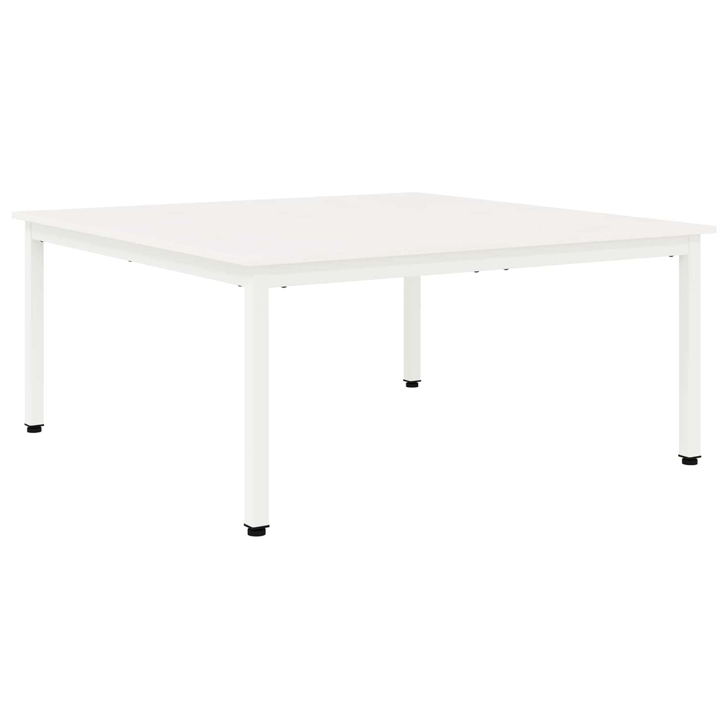 Tavolino da salotto Bianco 100 x 100 x 45 cm Pino massello