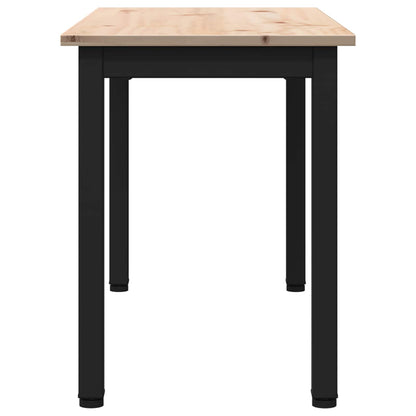 panchina Naturale 80 x 35 x 45 cm Pino massello