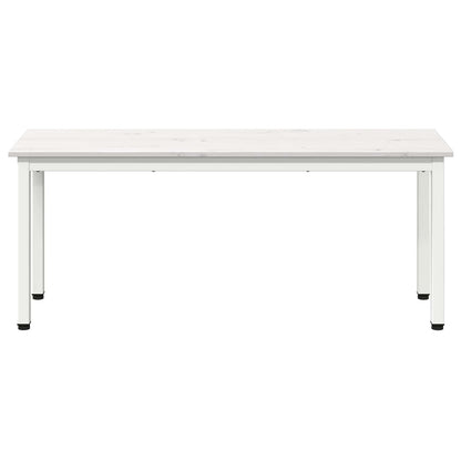 panchina Bianco 110 x 35 x 45 cm Pino massello