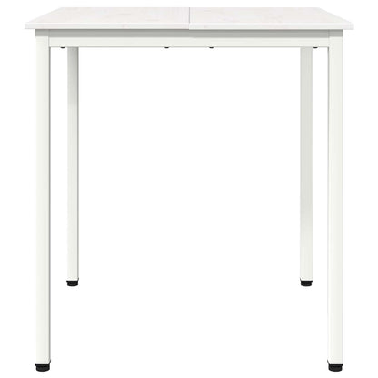 Tavolo da pranzo Bianco 60 x 60 x 75 cm Pino massello