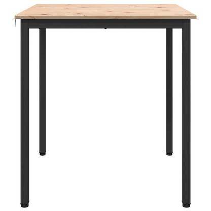 Tavolo da pranzo Naturale 70 x 70 x 75 cm Pino massello