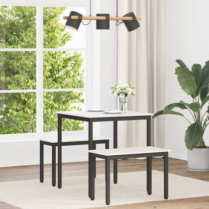 Tavolo da pranzo Bianco 70 x 70 x 75 cm Pino massello - homemem39