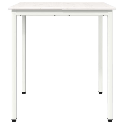 Tavolo da pranzo Bianco 70 x 70 x 75 cm Pino massello