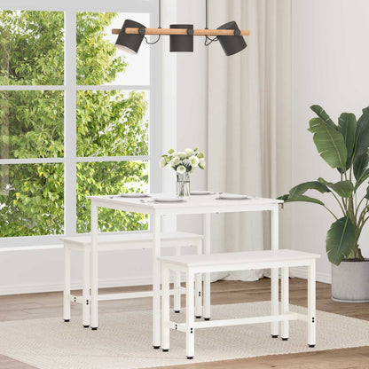 Tavolo da pranzo Bianco 80 x 80 x 75 cm Pino massello