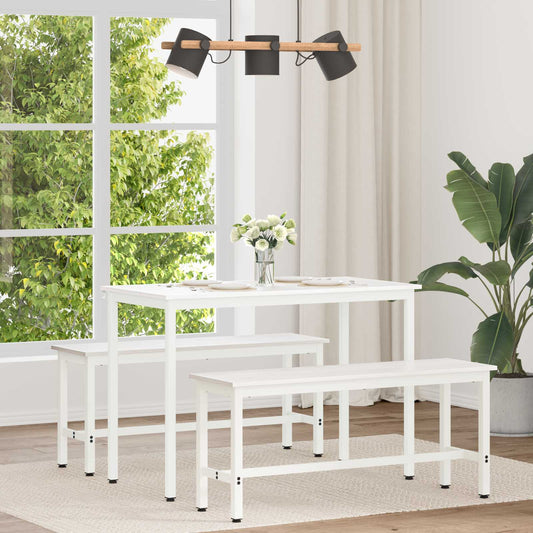 Tavolo da pranzo Bianco 110 x 55 x 75 cm Pino massello