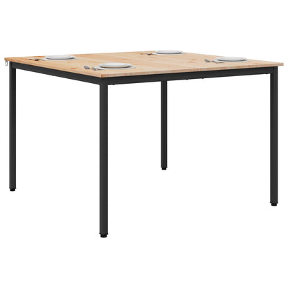 Tavolo da pranzo Naturale 110 x 110 x 75 cm Pino massello