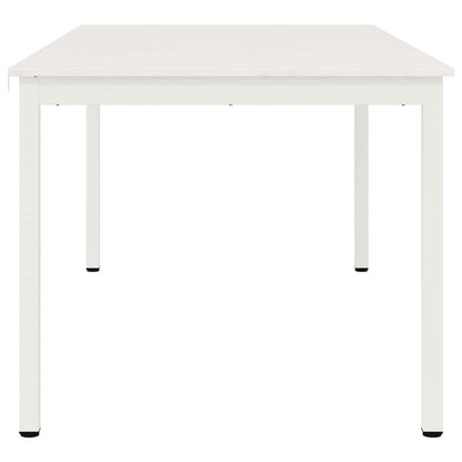 Tavolo da pranzo Bianco 180 x 90 x 75 cm Pino massello