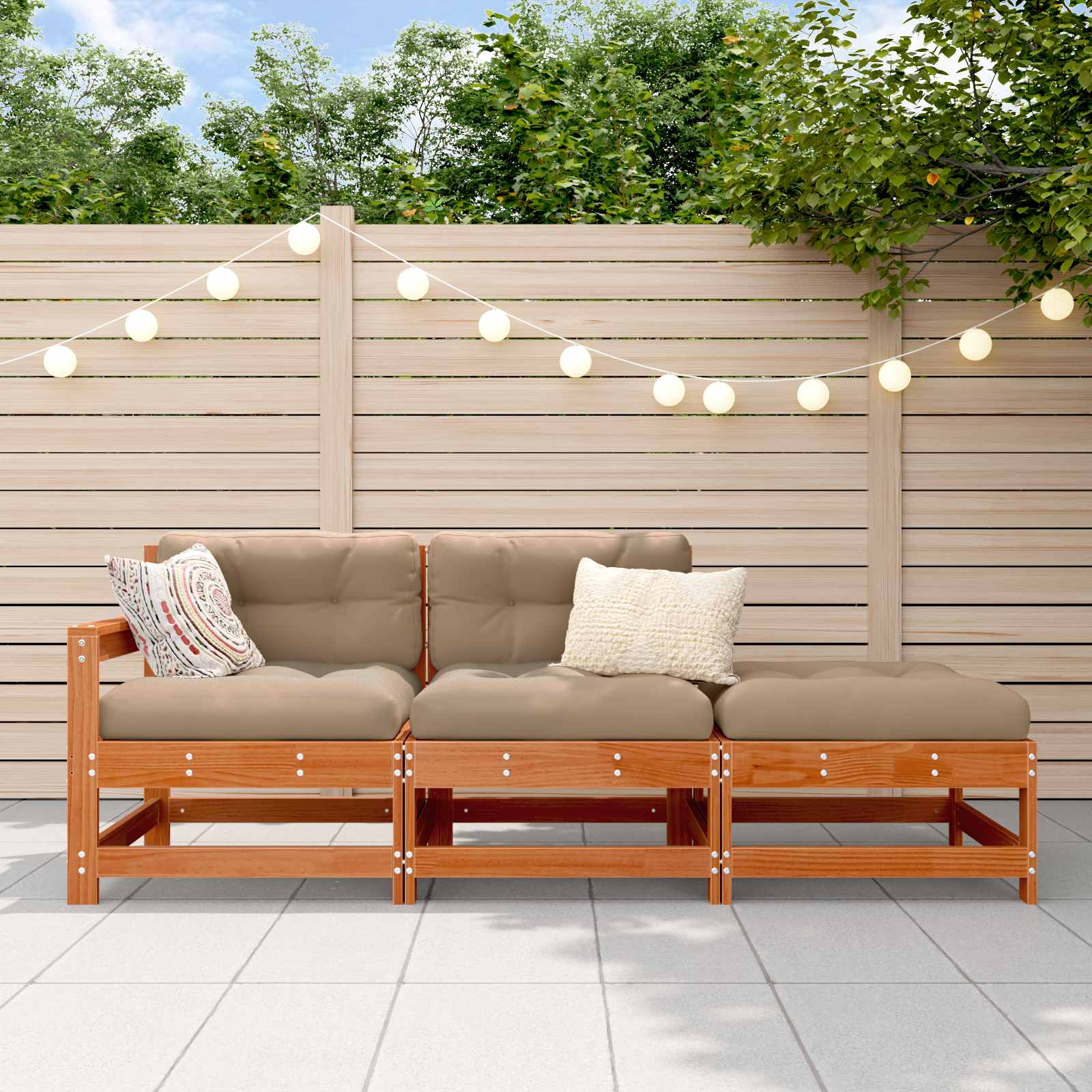 Unità Divano Sezionale Marrone Cerato 190 x 62 x 70,5cm | homemem39