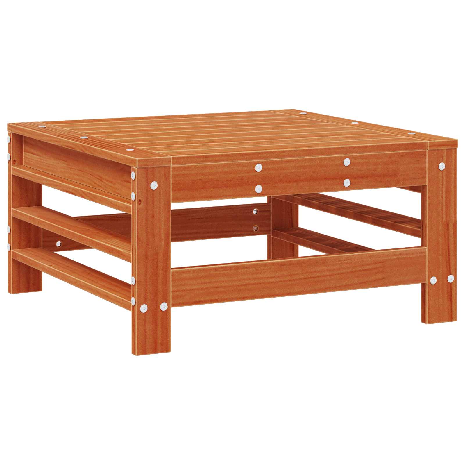 Poggiapiedi da Giardino Legno di pino massiccio Marrone Cera | homemem39