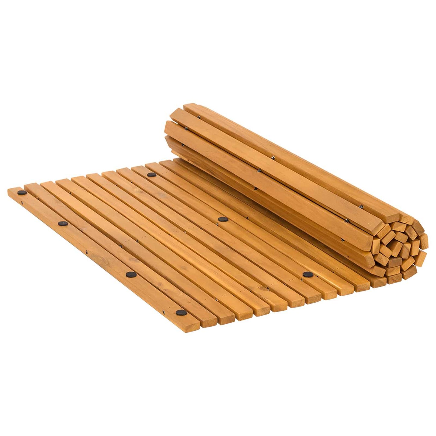 Tappeto da bagno Marrone 100 x 60 cm Legno di Acacia Massello | homemem39