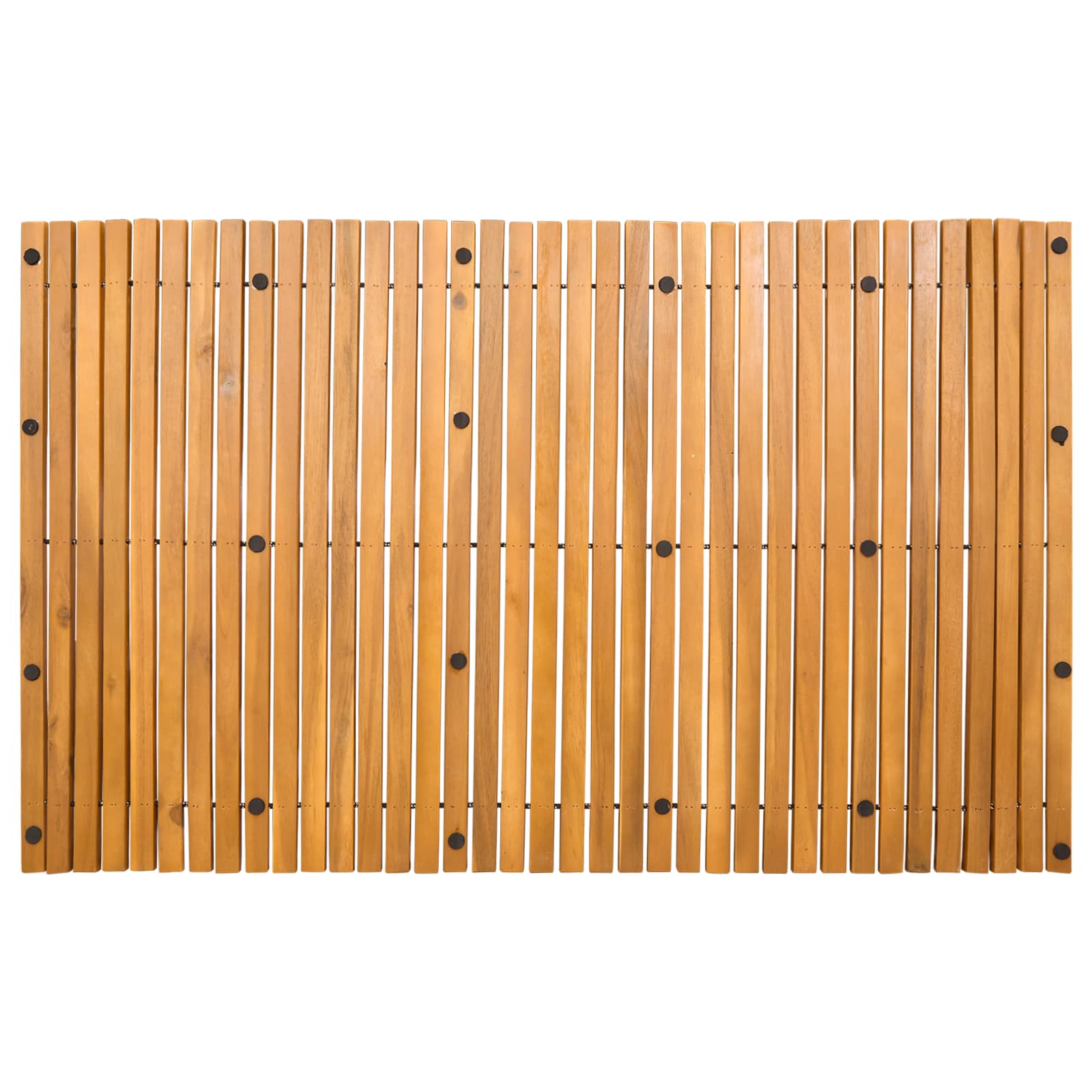 Tappeto da bagno Marrone 100 x 60 cm Legno di Acacia Massello | homemem39