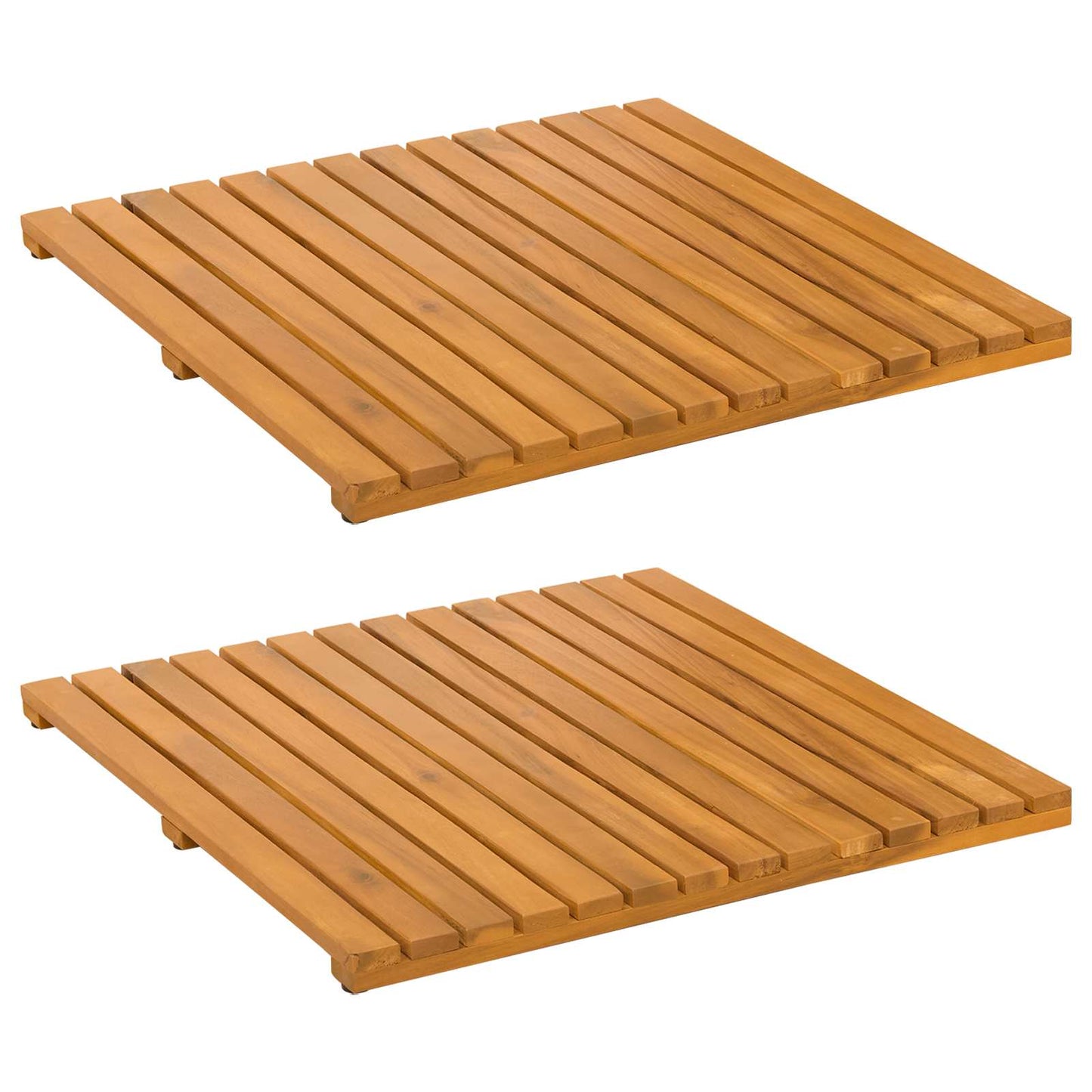 Tappeto da bagno Marrone 50 x 50 cm Legno di Acacia Massello | homemem39