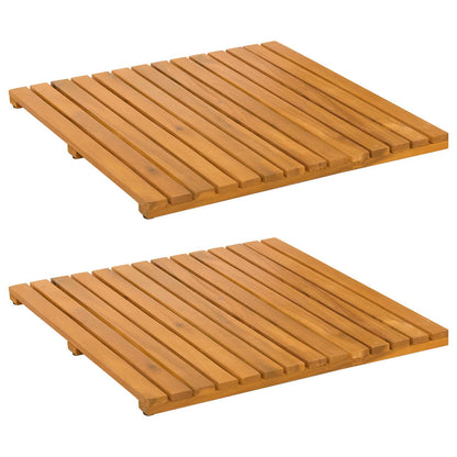 Tappeto da bagno Marrone 50 x 50 cm Legno di Acacia Massello | homemem39