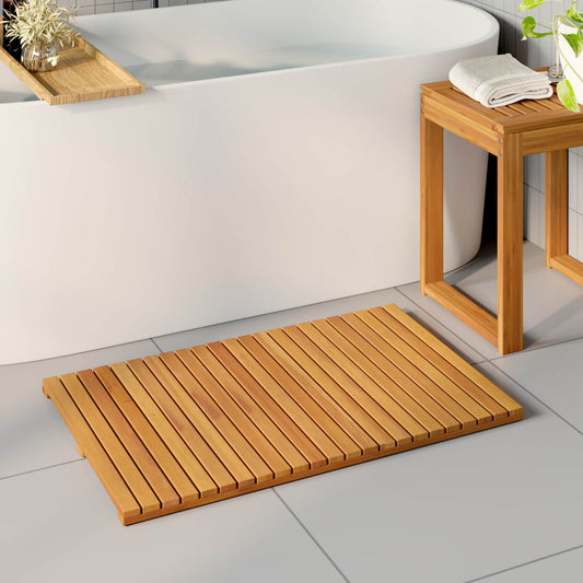 Tappeto da bagno Marrone 80 x 50 cm Legno di Acacia Massello | homemem39