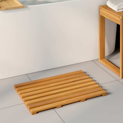 Tappeto da bagno 2 pz Naturale 56 x 37 cm