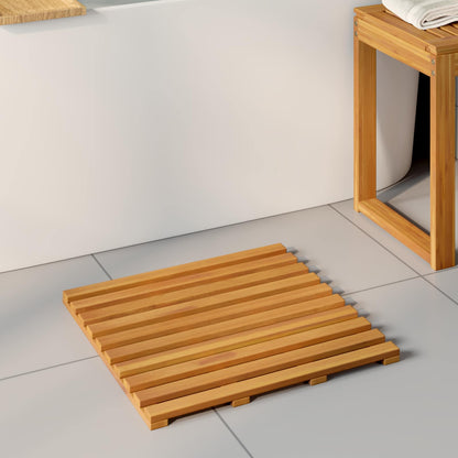 Tappeto da bagno Tinta unita Marrone 50 x 48 x 2,5 cm | homemem39