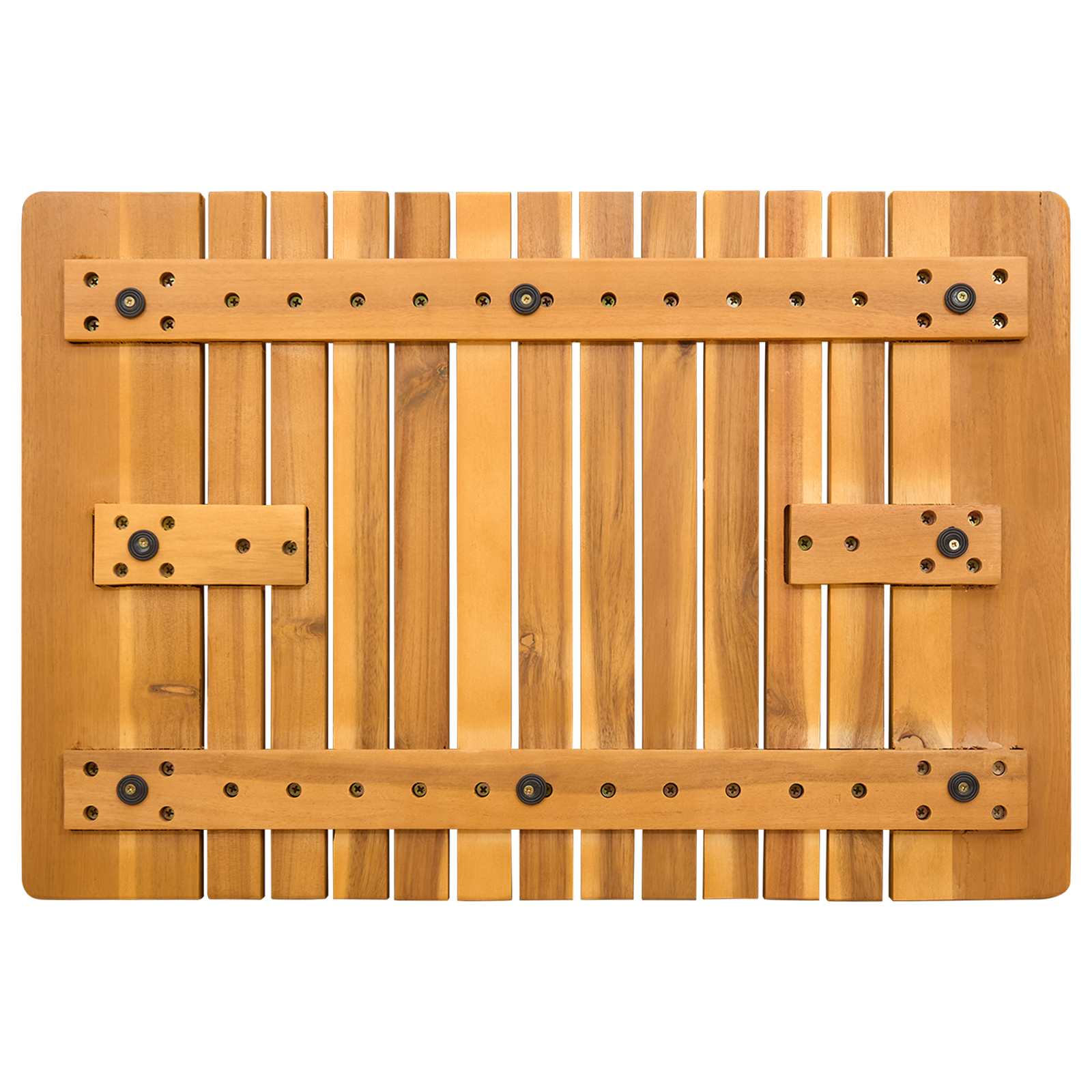 Tappeto da bagno Marrone 59 x 40 cm Legno di Acacia Massello | homemem39