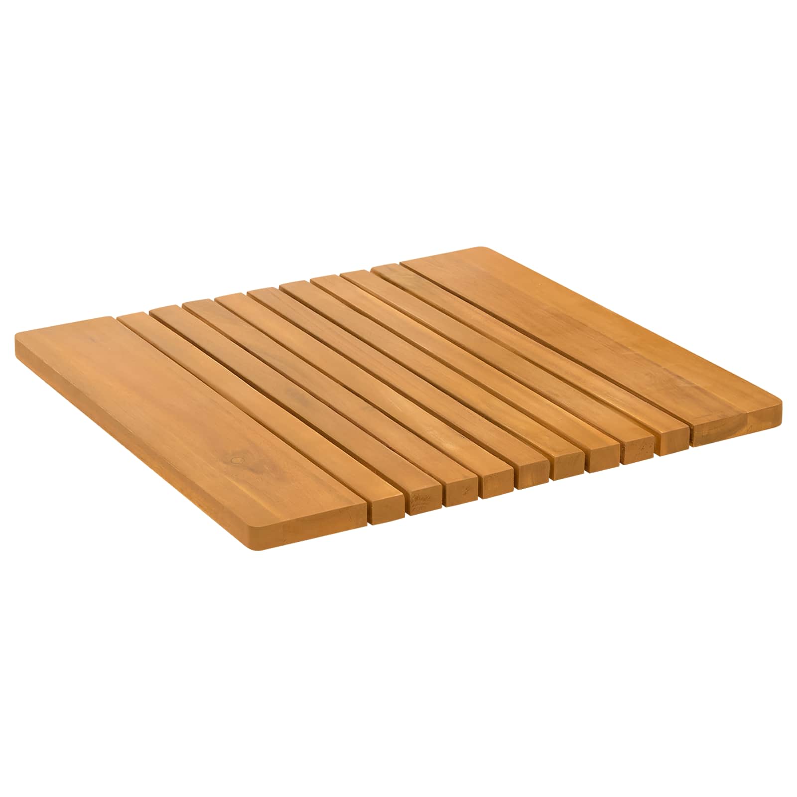 Tappeto da bagno Marrone 52 x 50 cm Legno di Acacia Massello | homemem39