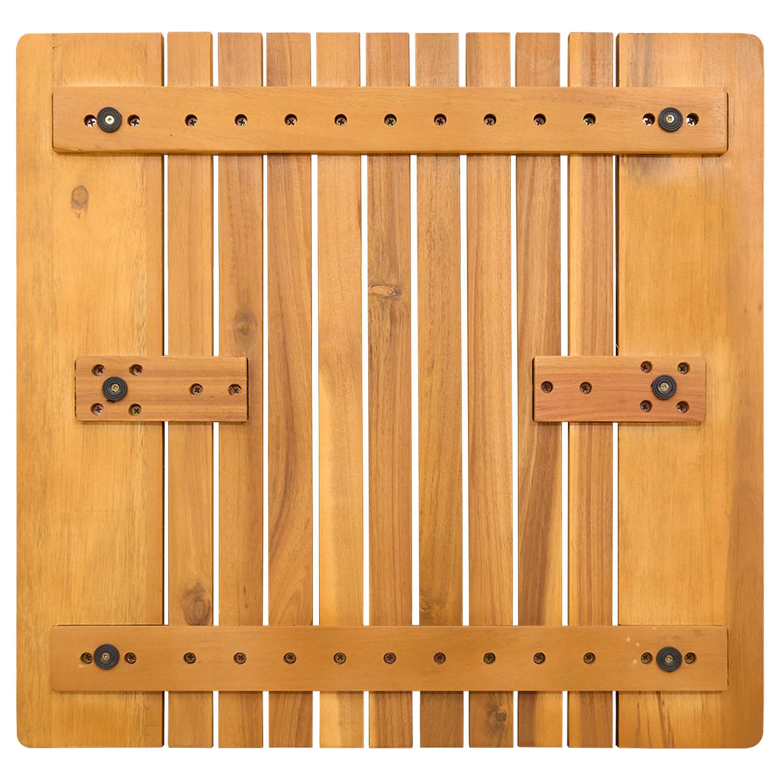 Tappeto da bagno Marrone 52 x 50 cm Legno di Acacia Massello | homemem39