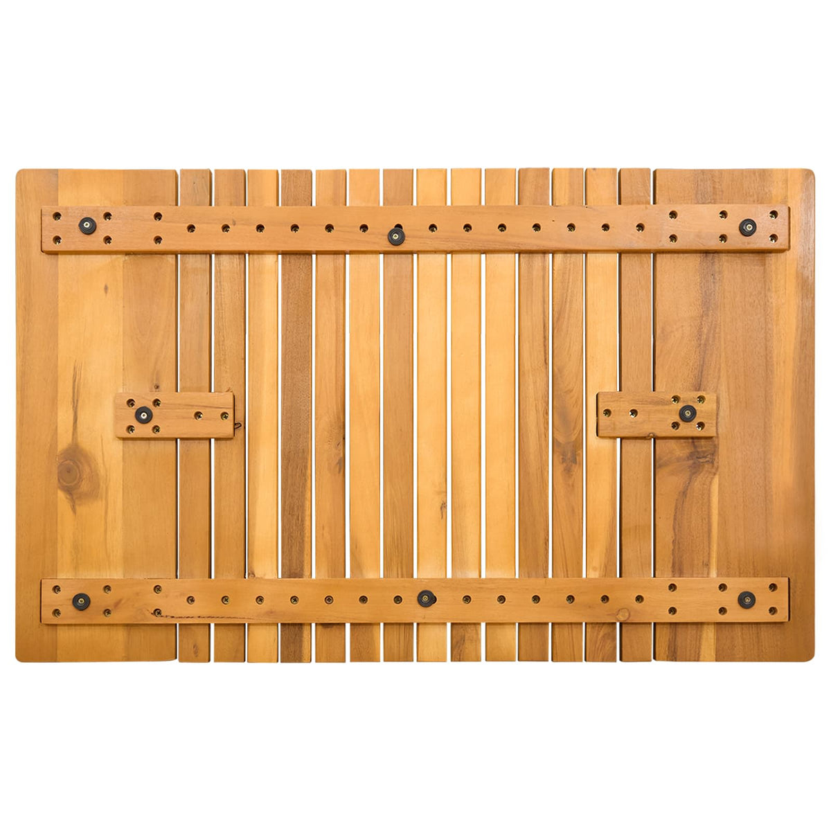 Tappeto da bagno Marrone 81 x 50 cm Legno di Acacia Massello | homemem39