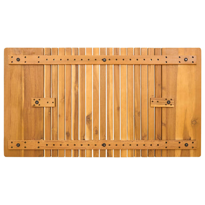 Tappeto da bagno Marrone 100 x 55 cm Legno di Acacia Massello | homemem39