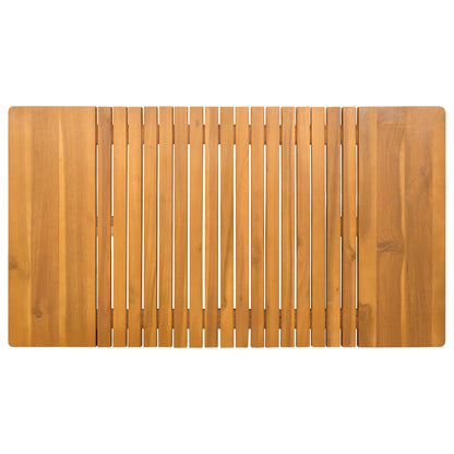 Tappeto da bagno Naturale 100 x 55 cm Legno di Acacia Massello