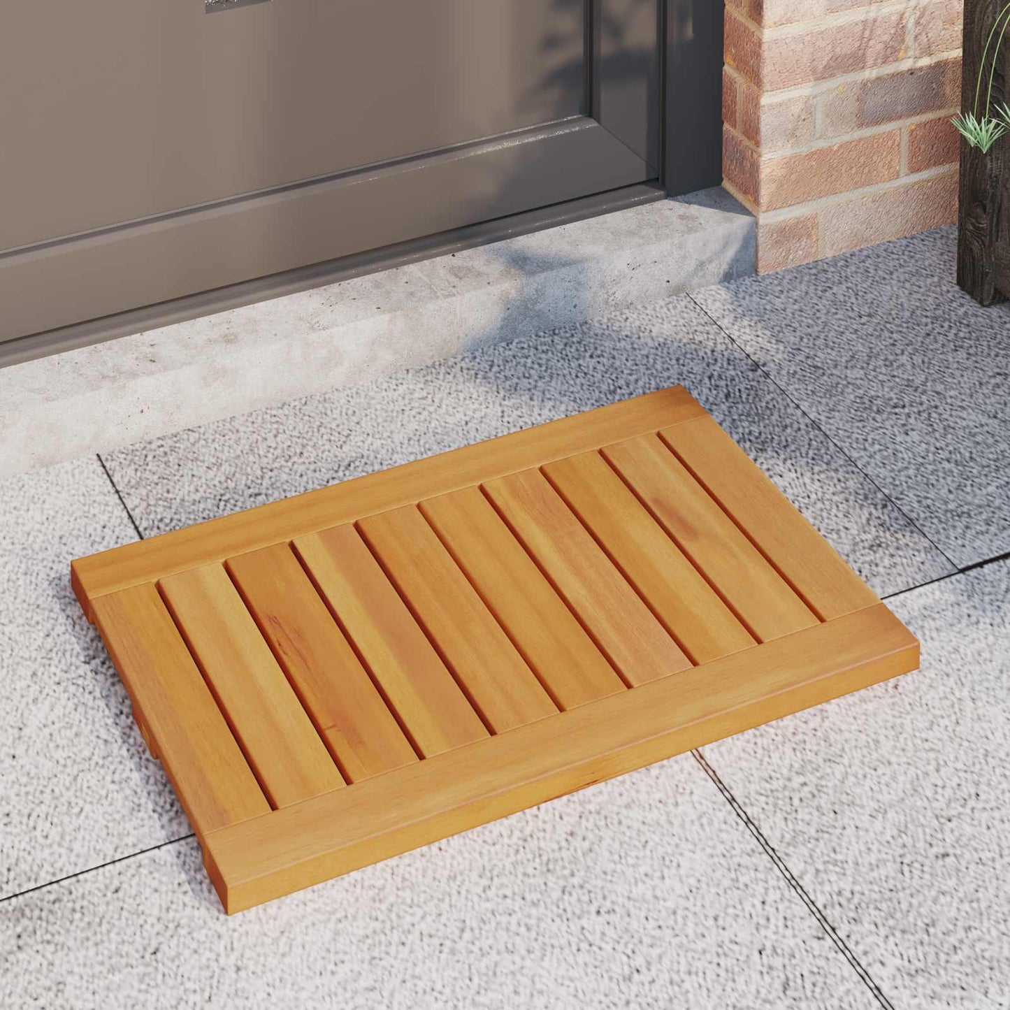 Tappeto da bagno 2 pz Naturale 60 x 40 cm